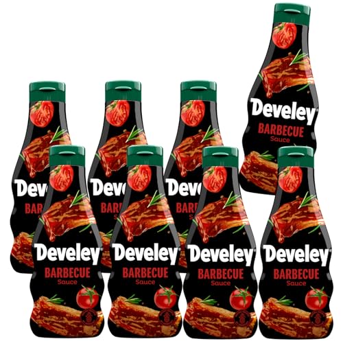 Develey – Barbecue Sauce – 8er Pack (8 x 250ml) – Rauchig-fruchtig mit Ananassaft von Develey