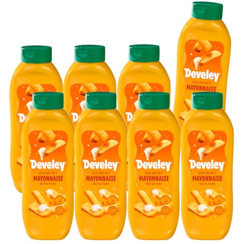 Develey – Gourmet Mayonnaise – 8er Pack (8 x 875ml) – 100% natürliche Zutaten von Develey
