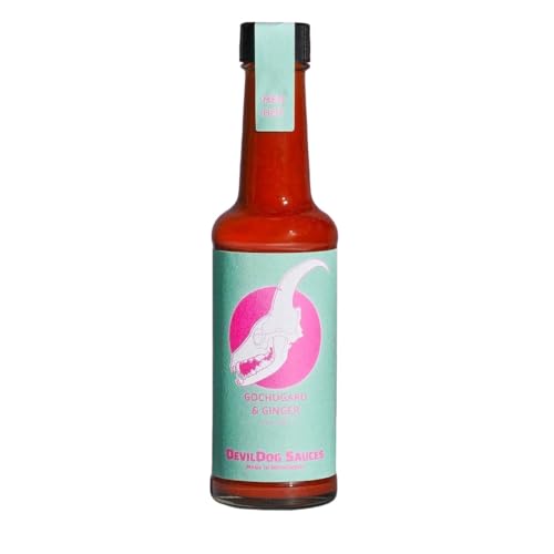 DevilDog Sauces Gochugaru & Ingwer Medium Hot Chilisauce 150 g, ideal für Bratpfannen, Ramen oder Knödel-Dip, vegan, glutenfrei und alle natürlichen Zutaten DevilDog Sauces Gochugaru & Ingwer Medium Hot Chilisauce 150 g, ideal für Bratpfannen, Ramen oder Knödel-Dip, vegan, glutenfrei und alle natürlichen Zutaten von DevilDog Sauces