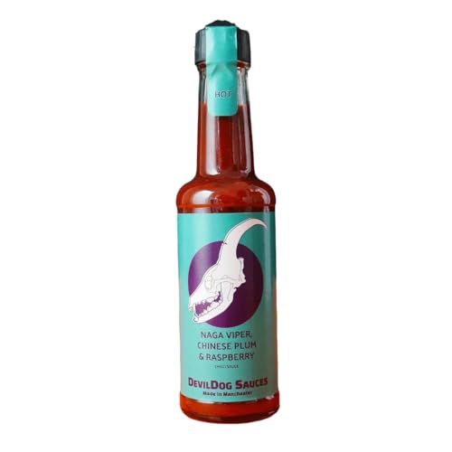 DevilDog Sauces Naga, chinesische Gewürzpflaumen- und Himbeer-Chilisauce, 150 ml, ideal für knusprige Entenpfannkuchen, Bratpfannkuchen und Kebabs, glutenfrei und vegan DevilDog Sauces Naga, chinesische Gewürzpflaumen- und Himbeer-Chilisauce, 150 ml, ideal für knusprige Entenpfannkuchen, Bratpfannkuchen und Kebabs, glutenfrei und vegan von DevilDog Sauces