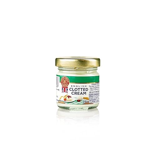 Englische Clotted Cream, feste Rahm-Creme, 56% Fett, 28g Englische Clotted Cream, feste Rahm-Creme, 56% Fett, 28g von Devon Cream Company
