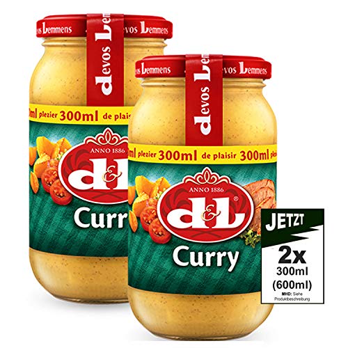 Devos Lemmens D & L Curry Sauce 2x 300ml (600ml) - ideal zu Geflügel von Devos Lemmens