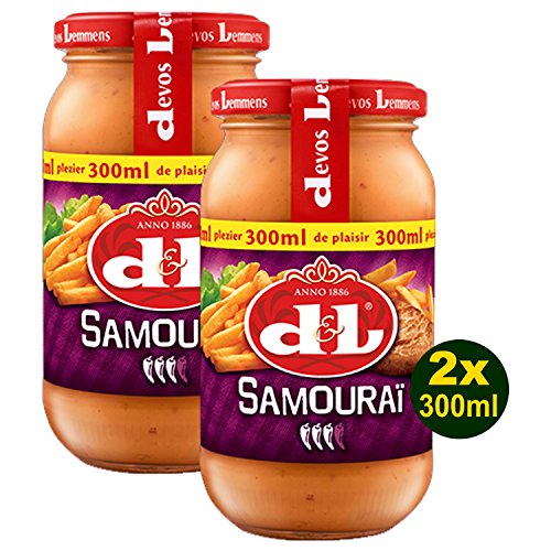 Devos Lemmens D & L Samourai Sauce 2x 300ml (600ml) - Scharfe Soße … von Devos Lemmens