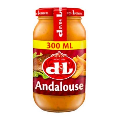 Devos & Lemmens Andalouse Sauce - 300 ml Flasche x 1 - Perfekt für Salate, kalte Fische und Fleischgerichte und natürlich Pommes Frites - recycelbarer Behälter Devos & Lemmens Andalouse Sauce - 300 ml Flasche x 1 - Perfekt für Salate, kalte Fische und Fleischgerichte und natürlich Pommes Frites - recycelbarer Behälter von Devos & Lemmens