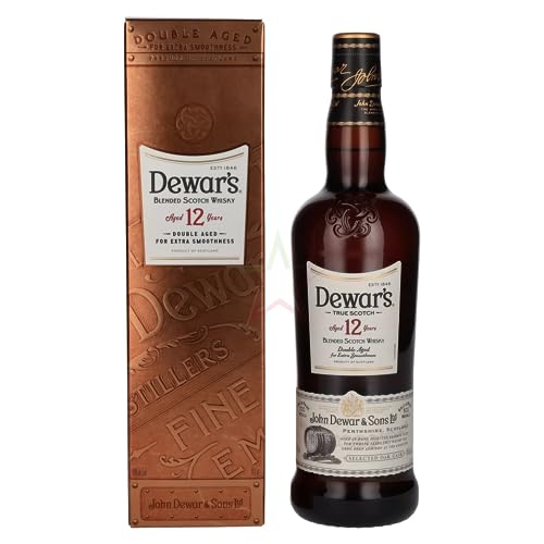 Dewar's 12 Years Old Blended Scotch Whisky Double Aged 40,00% 0,70 lt. von Dewar's