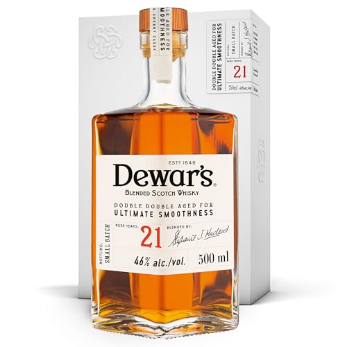 Dewar's 21 Years Old Double Double Aged Blended Scotch Whisky 46% Vol. 0,5l in Geschenkbox Dewar's 21 Years Old Double Double Aged Blended Scotch Whisky 46% Vol. 0,5l in Geschenkbox von Dewar's