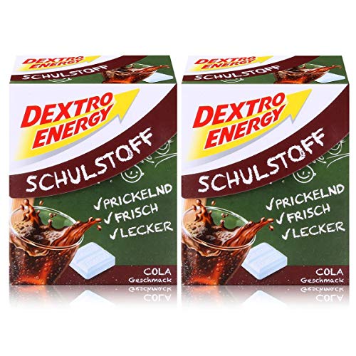 Dextro Energy Schulstoff Traubenzucker Cola Geschmack 50g (2er Pack) von Dextro Energy