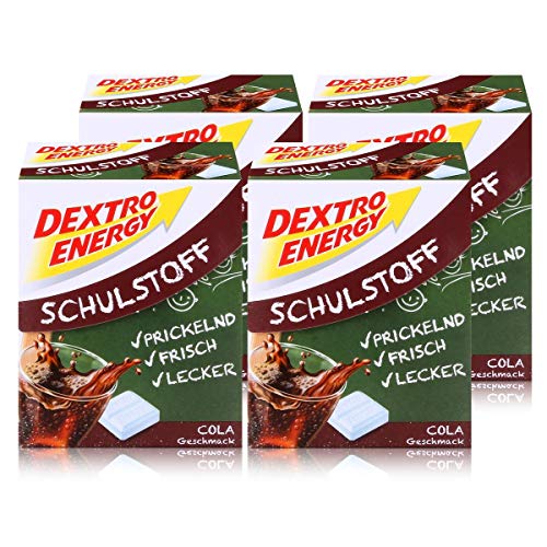 Dextro Energy Schulstoff Traubenzucker Cola Geschmack 50g (4er Pack) von Dextro Energy
