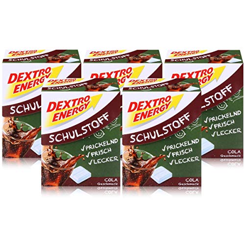 Dextro Energy Schulstoff Traubenzucker Cola Geschmack 50g (5er Pack) von Dextro Energy