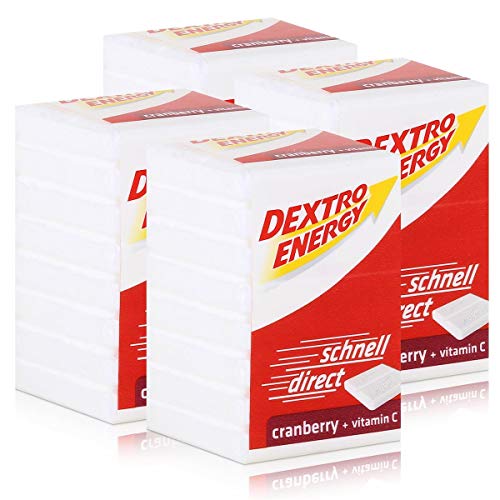 Dextro Energy Traubenzucker Cranberry 46g (4er Pack) von Dextro Energy