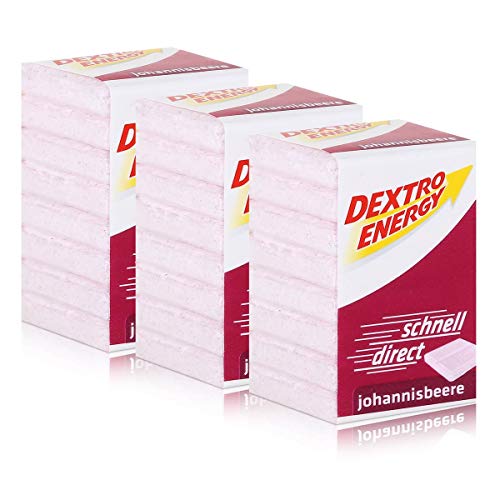 Dextro Energy Traubenzucker Johannisbeere 46g (3er Pack) von Dextro Energy