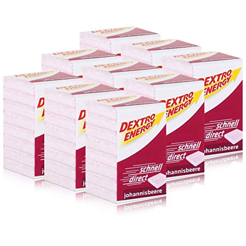 Dextro Energy Traubenzucker Johannisbeere 46g (9er Pack) von FUFSAWS