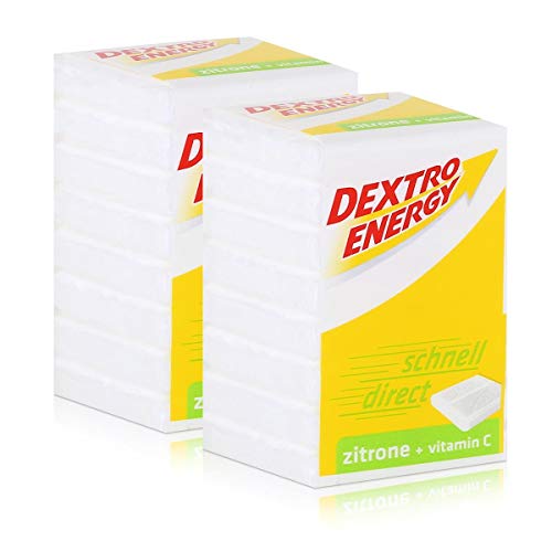 Dextro Energy Traubenzucker Zitrone 46g (2er Pack) von Dextro Energy