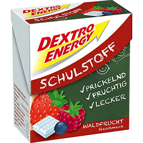 12 Boxen a 50g Dextro Energy Schulstoff Waldfrucht Traubenzucker von Dextro Energy