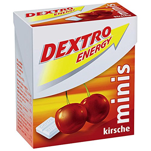 24 Boxen a 50g Dextro Energy Minis Kirsche Traubenzucker Täfelchen von Dextro