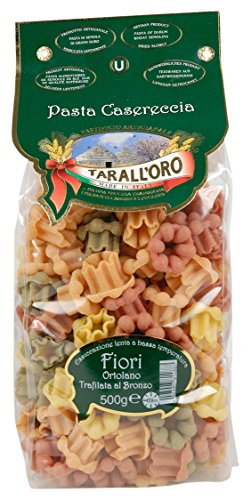 Pastificio Di Bari Tarall'Oro Fiori All’Ortolana, Trafilatura al Bronzo, 500g, Bunte Pasta von Di Bari