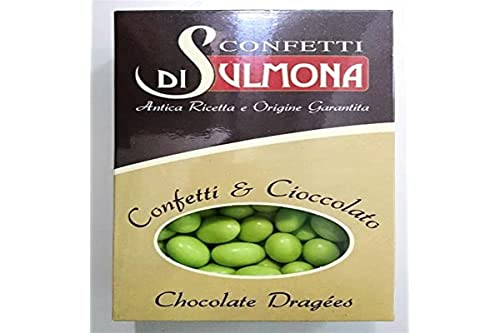 Dragées von Sulmona - Ciocomandorla, doppelte Schokolade, Grün - 500 gr von Di Sulmona Confetti
