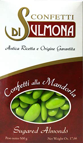 Dragées von Sulmona - Classic mit Mandeln, Grün - 1000 gr von Di Sulmona Confetti