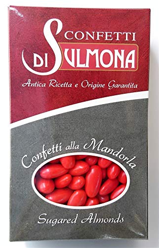 Dragées von Sulmona - Classic mit Mandeln, Rot - 1000 gr von Di Sulmona Confetti