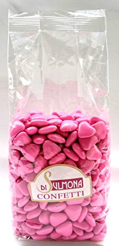 Dragées von Sulmona - Mini Schokoladen Herzform, Rosa - 1000 gr von Di Sulmona Confetti