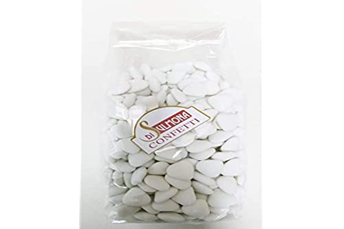 Dragées von Sulmona - Mini Schokoladen Herzform, Weiß - 500 gr von Di Sulmona Confetti
