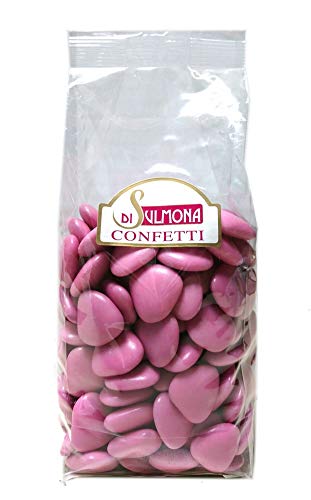 Dragées von Sulmona - Schokoladen Herzform, Rosa - 500 gr von Di Sulmona Confetti