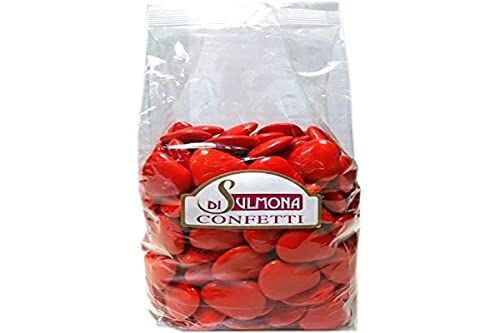 Dragées von Sulmona - Schokoladen Herzform, Rot - 500 gr von Di Sulmona Confetti