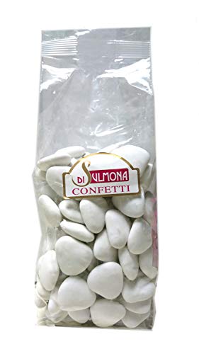 Dragées von Sulmona - Schokoladen Herzform, Weiß - 500 gr von Di Sulmona Confetti