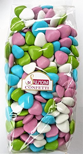 Dragées von Sulmona - Schokoladenherz, Zufallsfarben - 1000 gr von Di Sulmona Confetti