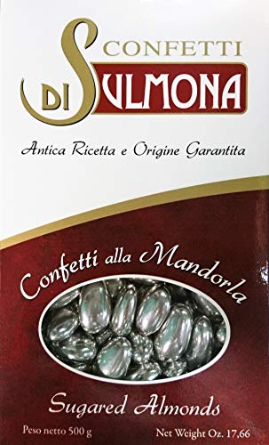 Dragées von Sulmona - Silberhochzeit - Silber Dragées mit Mandeln - 500 gr von Di Sulmona Confetti