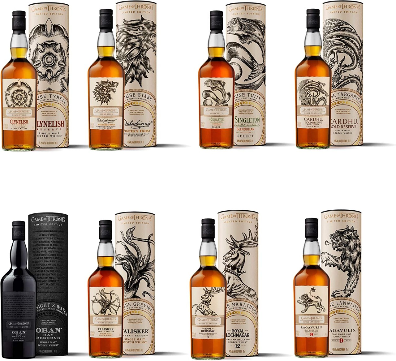 Game of Thrones 8er Set von Diageo