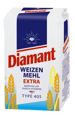 Diamant Weizenmehl Typ 405, 10er Pack (10 x 1000 g Packung) von Diamant