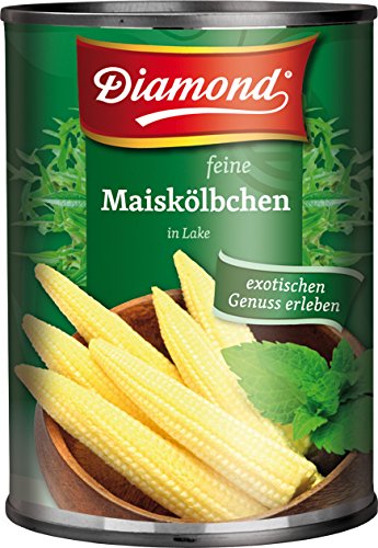 3er-Pack DIAMOND feine Maiskölbchen in Lake [3x 425g/225g ATG] Baby Mais BABY CORN von Diamond