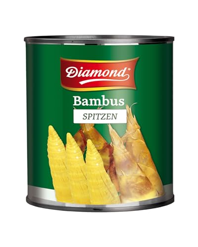 DIAMOND Bambusspitzen, eingelegtes Asia Gemüse im Glas, geeignet für Wok-Gerichte, low carb - 1 x 2,84 kg von Diamond