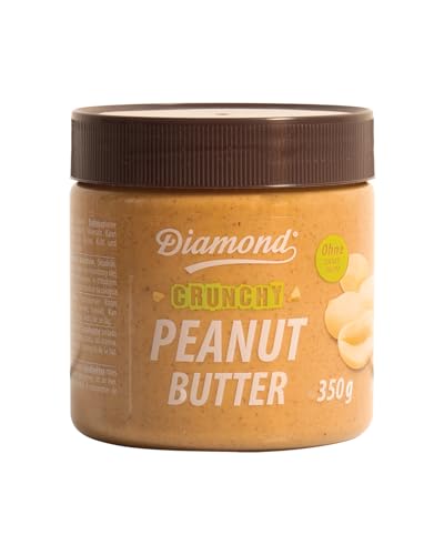 DIAMOND Erdnussbutter crunchy, Peanut Butter aus 91% gerösteten Erdnusskernen, mit Stückchen, im Glas, vegan und glutenfrei - 1 x 350 g DIAMOND Erdnussbutter crunchy, Peanut Butter aus 91% gerösteten Erdnusskernen, mit Stückchen, im Glas, vegan und glutenfrei - 1 x 350 g von Diamond