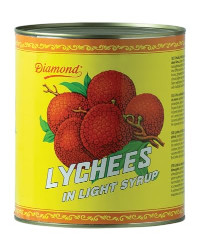 DIAMOND Lychees in leichtem Sirup, für exotischen Fruchtsalat und Desserts - 1 x 2,84 kg von Diamond