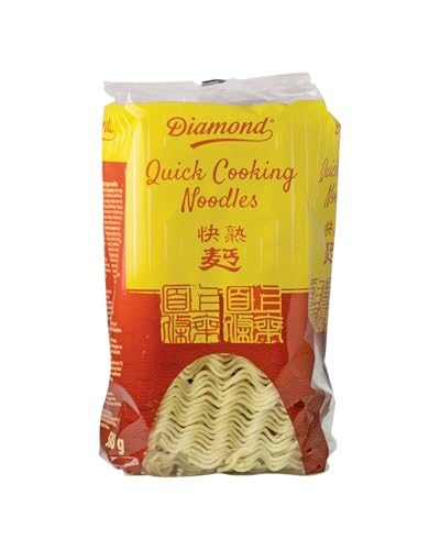 DIAMOND Quick Cooking Nudeln ohne Ei, schnelle Nudeln aus Weizenmehl für Bratnudeln & Beilagen - 1 x 500 g von Diamond