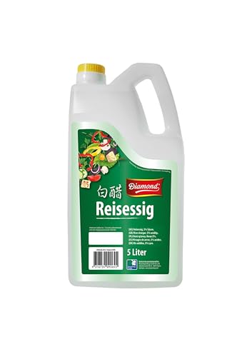 DIAMOND Reisessig 5% Säure, Essig zum Würzen und Verfeinern von Sushi Reis, Vegan - 1 x 5 l DIAMOND Reisessig 5% Säure, Essig zum Würzen und Verfeinern von Sushi Reis, Vegan - 1 x 5 l von Diamond