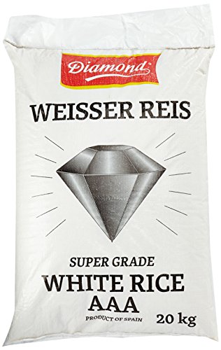 DIAMOND Weißer Reis, Langkorn 100%, 1er Pack (1 x 20 kg) von Diamond