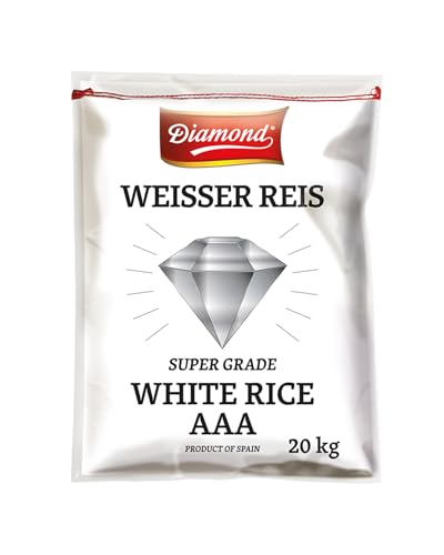 DIAMOND Weißer Reis, Langkornreis, für diverse Reisgerichte - 1 x 20 kg von Diamond