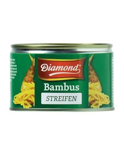 DIAMOND Bambusstreifen, eingelegtes Asia Gemüse im Glas, geeignet für Wok-Gerichte, low carb - 1 x 227 g von Diamond