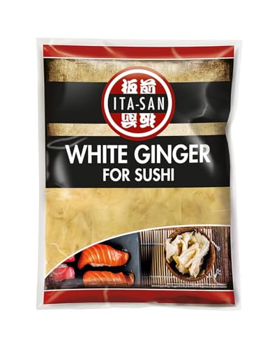 ITA-SAN Sushi Ingwer WEIß / WHITE GINGER FOR SUSHI 1kg Abtropfgewicht von ITA-SAN