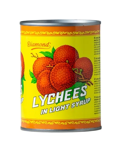 DIAMOND Lychees in leichtem Sirup, für exotischen Fruchtsalat und Desserts - 1 x 540 g von Diamond