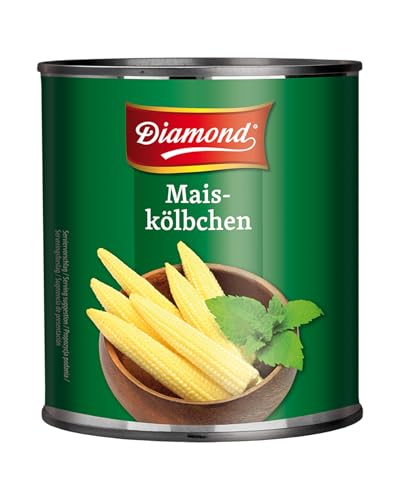 DIAMOND Maiskölbchen in Lake, mittelgroße Maiskolben passend zu Currys und Wok Gerichten - 1 x 2,9 kg von Diamond