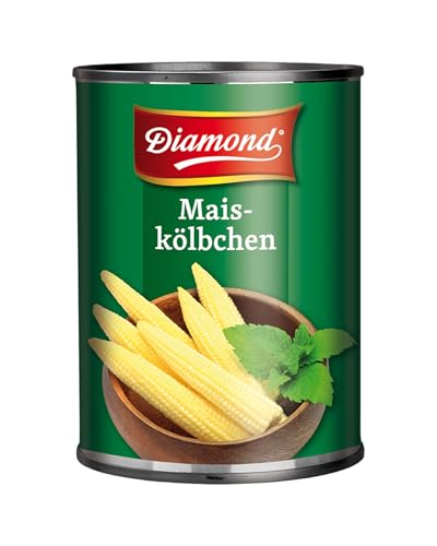 DIAMOND Maiskölbchen in Lake, kleine Maiskolben passend zu Currys und Wok Gerichten - 12 x 425 g von Diamond