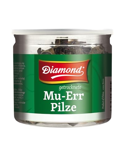 DIAMOND Mu Err Pilze, ganze getrocknete Pilze mit dezent erdigem Aroma für asiatische Gerichte - 6 x 60 g von Diamond