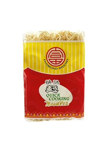 DIAMOND Quick Cooking Nudeln ohne Ei, schnelle Nudeln aus Weizenmehl für Bratnudeln & Beilagen - 4 x 500 g von Diamond