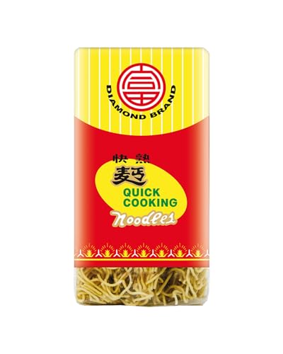 DIAMOND Quick Cooking Nudeln ohne Ei, schnelle Nudeln aus Weizenmehl für Bratnudeln & Beilagen - 1 x 500 g von Diamond