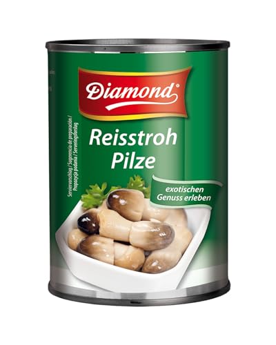 DIAMOND Reisstrohpilze, ganze eingelegte Pilze mit dezenten Geschmack für asiatische Gerichte - 1 x 425 g von Diamond