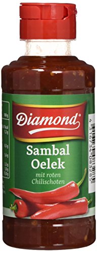 Diamond Sambal Oelek, sehr scharf PET Flasche, 6er Pack (6 x 200 grams) von Diamond